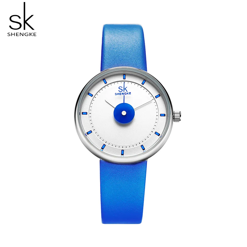 Shengke модные брендовые кварцевые часы для девочек, креативные тонкие подростковые наручные часы для Montre Jeune Fille Joven, часы Relogio Feminino267f