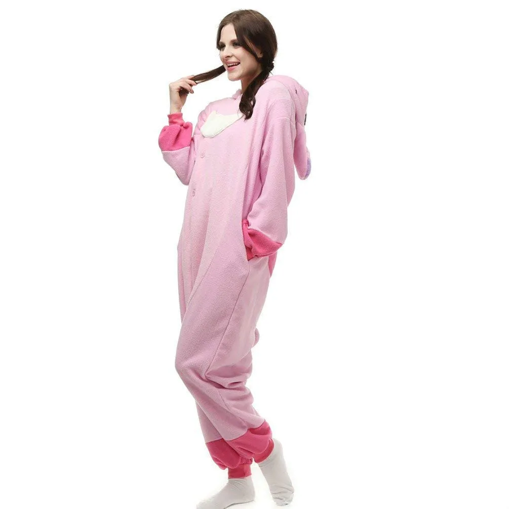 Pijama unissex-adulto Onesie Stitch Animal Pijamas para fantasias de festa de Halloween 259g