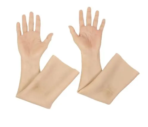 Маски для вечеринок, силиконовые искусственные перчатки высокого уровня, реалистичные женские перчатки из искусственной кожи, реалистичные поддельные руки, аксессуары318x