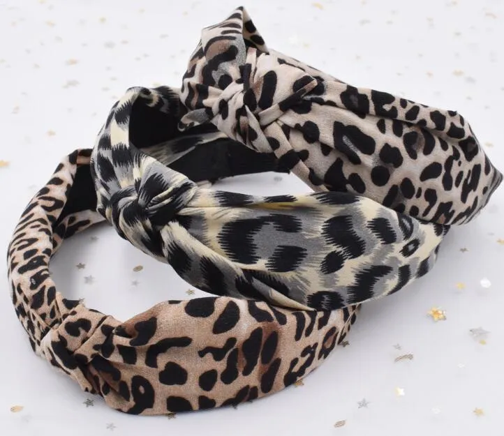 Cerchietto capelli con nodo leopardato boemo da donna, etnico, geometrico, motivo leopardato, annodato, accessori capelli personalizzati GB1034284w