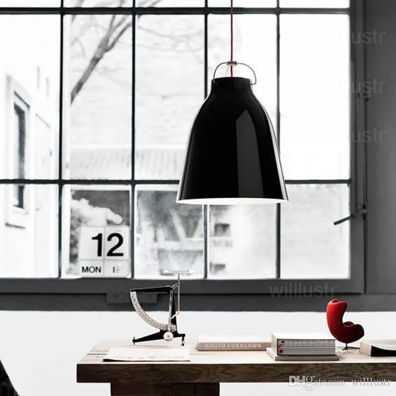 Willlust Caravaggio Pendant Lamp Nordic Modern Cecilie Manz Suspention Light Hanging Lighting光沢のあるマット白い黒い色Small242r