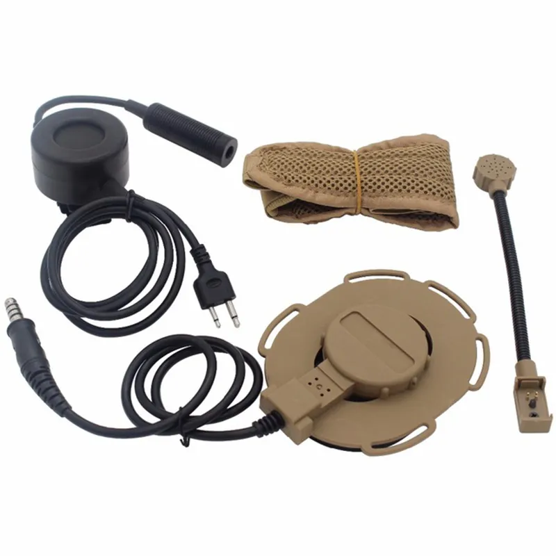CS Taktische Kopfhörer Gear Combat II Z Taktische Headset mit PTT Paintball Schießen Kopfhörer Airsoft NO15-012B