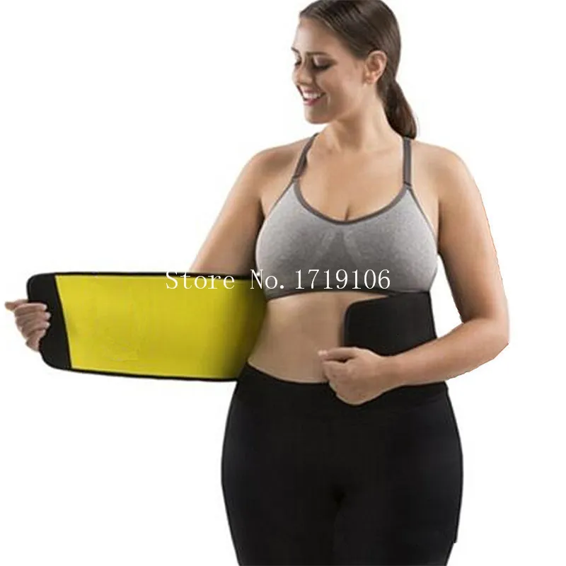 Svett shaper bastu midja tränare fitness bälten fett brinnande neopren kropp shaper kalorier av minska buken bantning fajas7769553