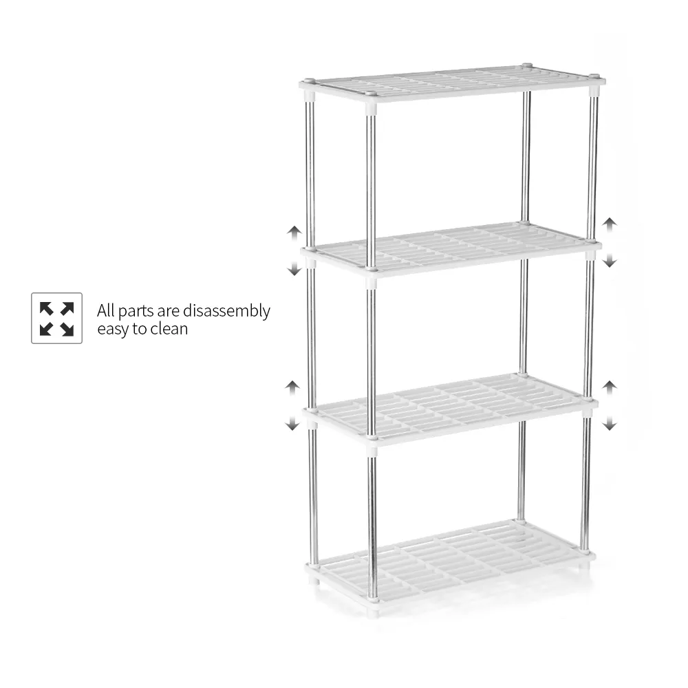 3 4 poziomy magazynowania Rojusz Łazienka Uchwyt do przechowywania 3 4 warstwy Storage Standing Setoner Organizator domu T200319307S