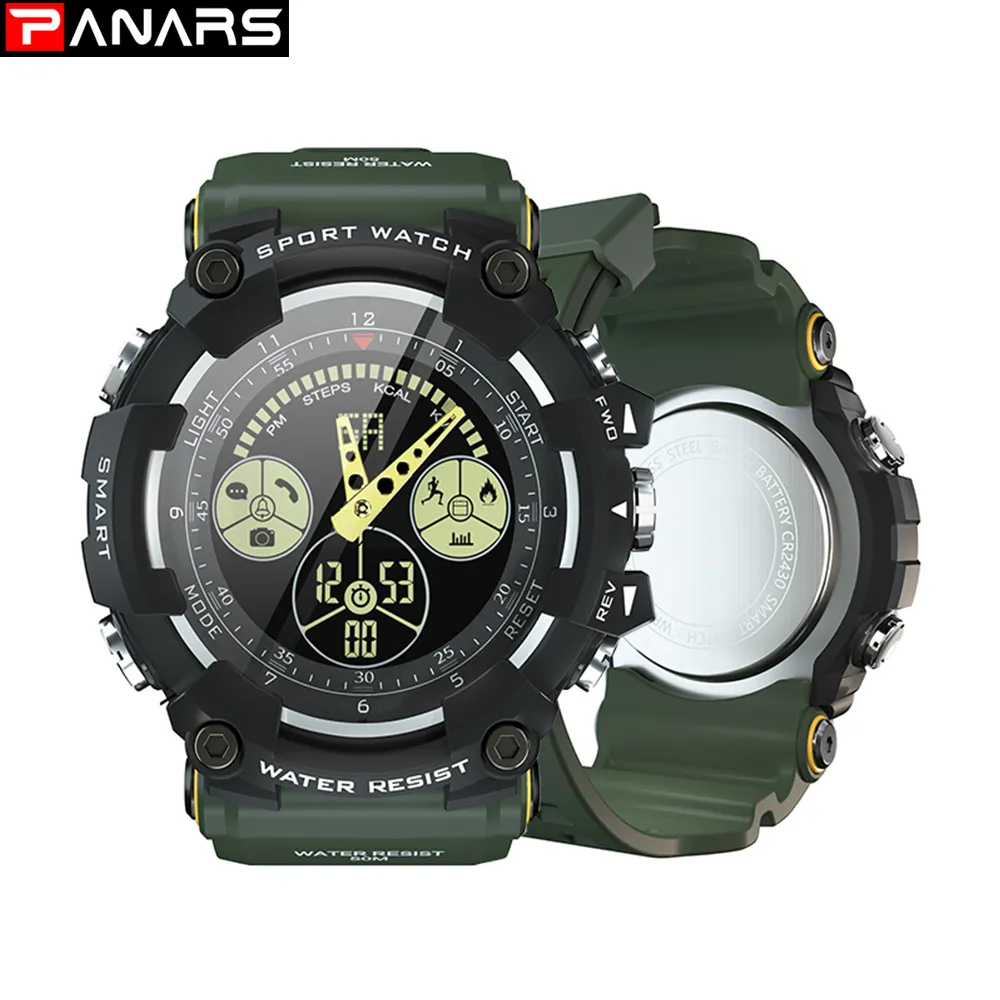 Panars Sports Montres Smart Watch Smart Watch Men Wristwatch Mens Fashion Digital Watchs Fitness Sport Digital Watch Men 5003 266U