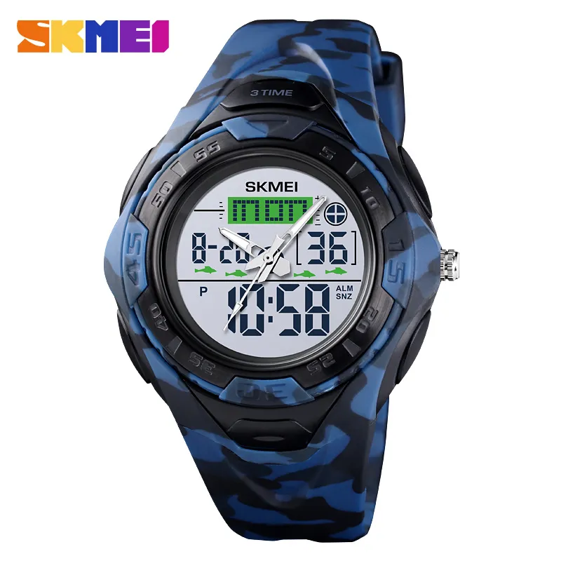 SKMEI montre de sport de plein air hommes montres étanches numériques réveil lumineux double affichage montres relogio masculino 1539307U