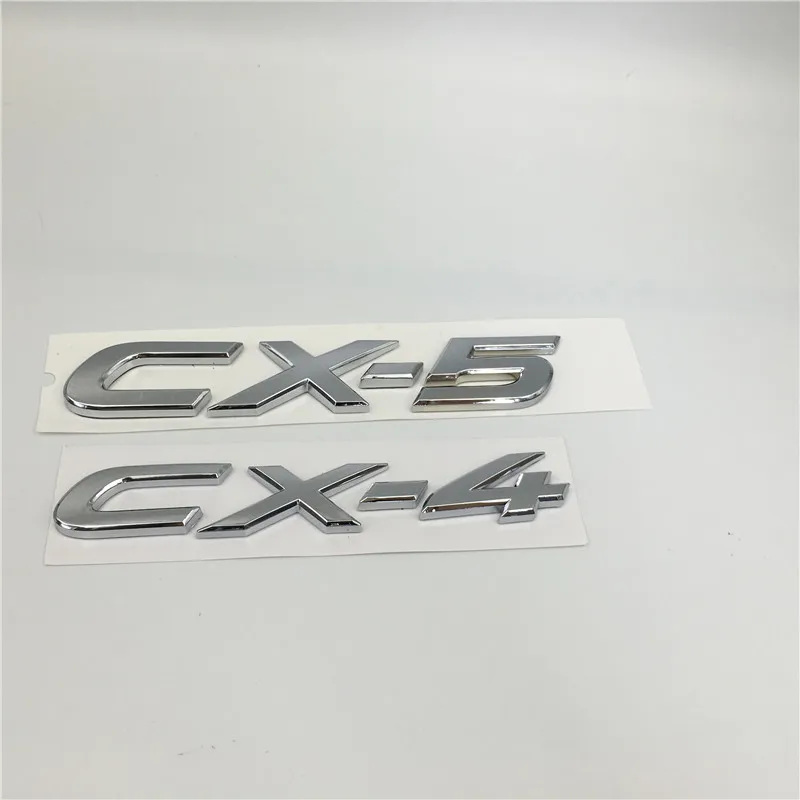 MAZDA CX4 CX5 CX4 CX5 크롬 엠블럼 리어 트렁크 번호 레터 로고 배지 명판 2095156