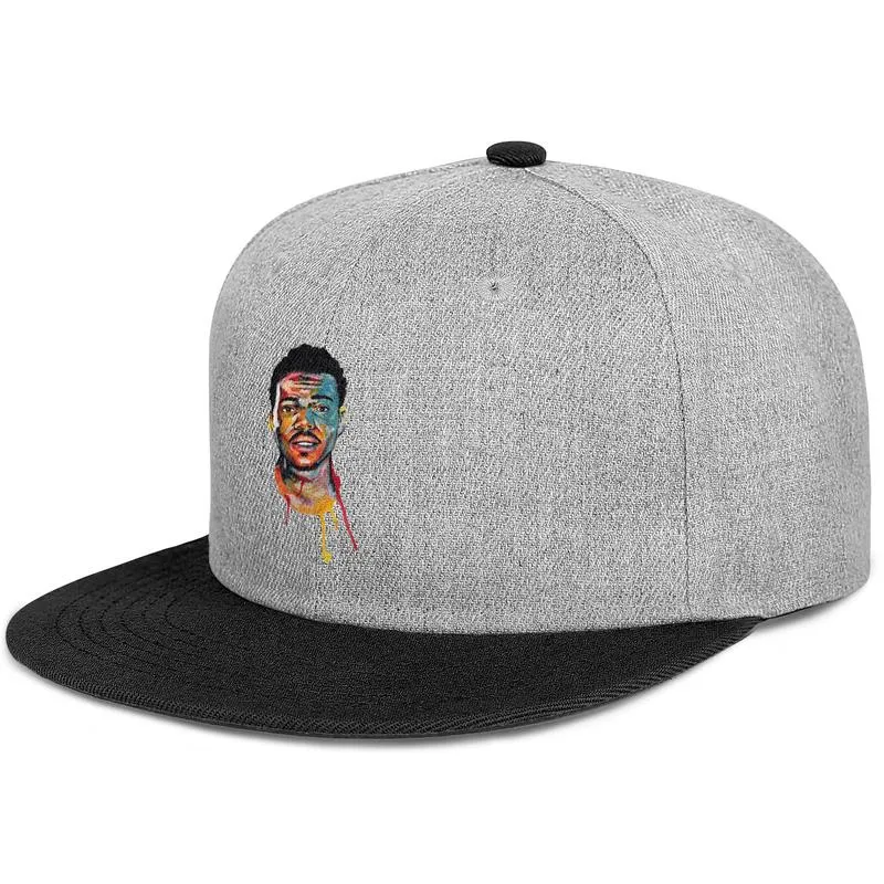 Chance The Rapper SoX negro para hombres y mujeres con cierre trasero, diseño de béisbol con visera plana, sombreros personalizados de Hip Hop Rain Art hip hop 3 Pegatina6337953