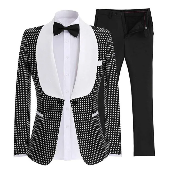 Beau un bouton garçons d'honneur châle revers marié Tuxedos homme costume hommes costumes de mariage marié veste pantalon cravate A220274u