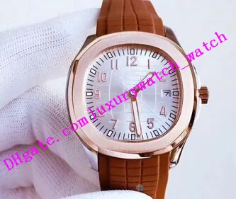 Relógio de pulso masculino de 40mm da fábrica 5168G-001 5167A-001 Pulseira de borracha automática Pulseira de aço inoxidável Relógio masculino de luxo Shippi291S