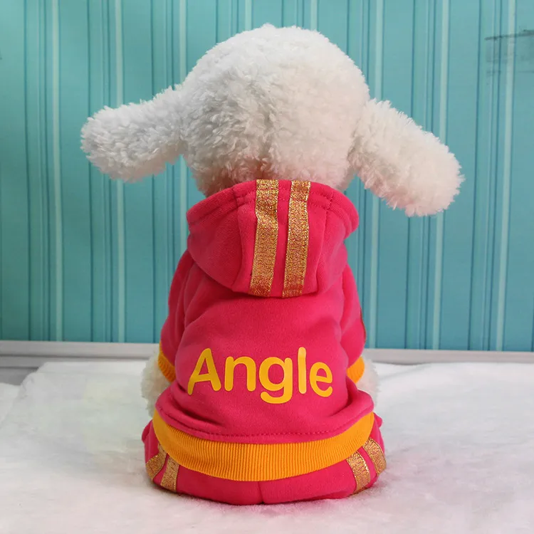 Angle mignon hiver chien sweats à capuche vêtements animaux vêtements pour chiens vêtements d'hiver pour petits et grands chiens manteau d'hiver chaud