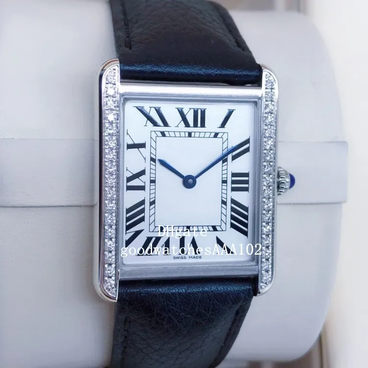 클래식 시리즈 레이디스 시계 여자 시계 W1018355 화이트 다이얼 가죽 스트랩 밴드 vk quartz 크로노 그래프 작업 여성 '268I