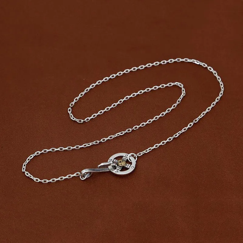 Collier aigle de 2mm, chaîne en argent 100% véritable 925, pendentif Vintage à la mode pour femmes et hommes, bijoux de marque japonaise Goro Takahashi G26 J1307T