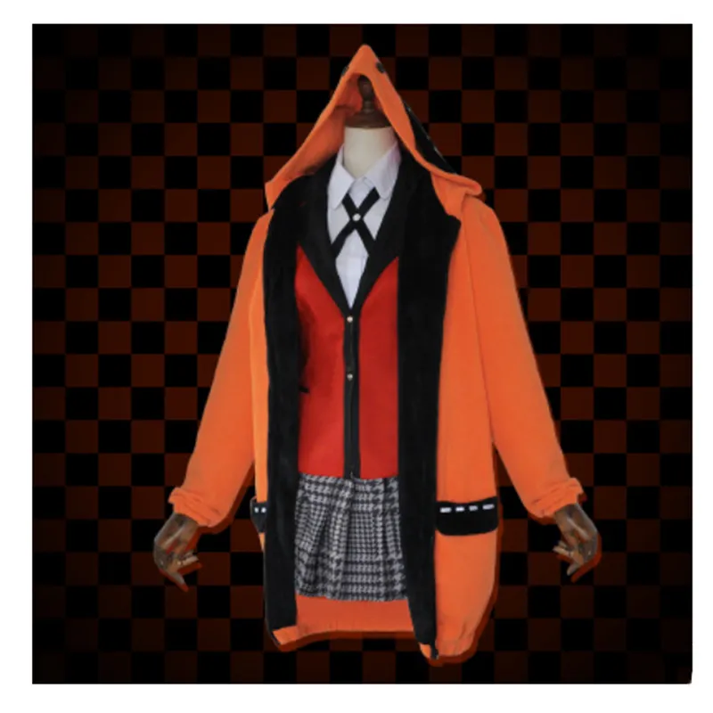 Anime kakegurui cosplay costumes girls yumeko jabami yomotsuki runa école japonaise uniforme de perruque d'uniformes du costume d'Halloween pour femmes7119720