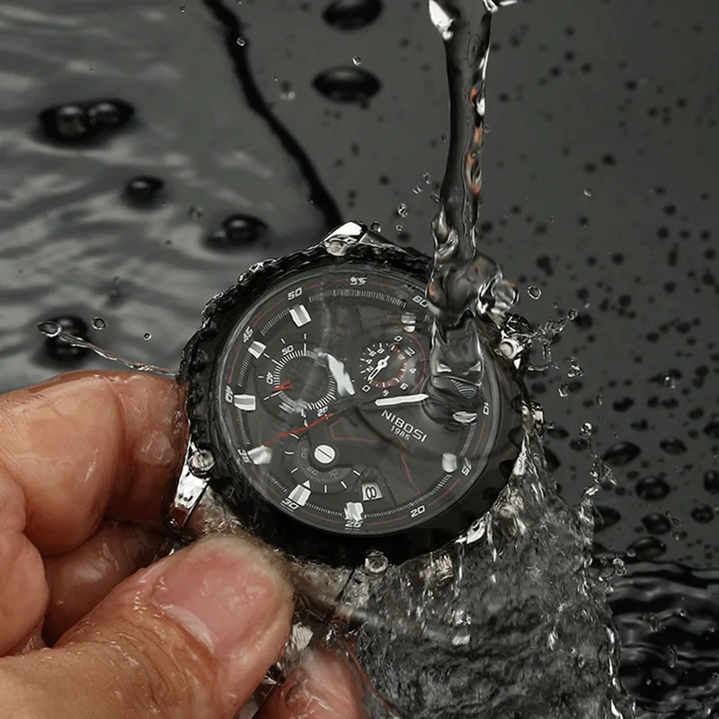 2022 Fashion Mens Watches Top Brand Luxury Big Dial Military Quartz Waterproof Chronograph Watch Men223b