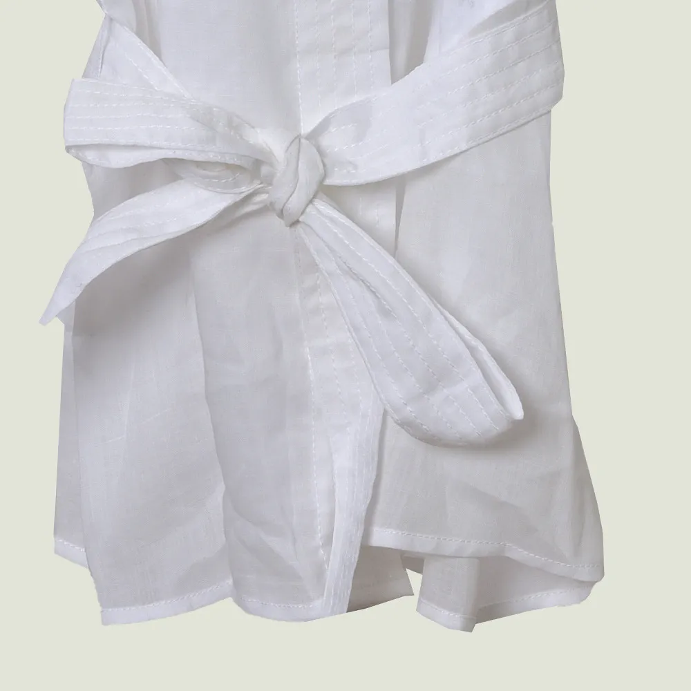 2020 봄 여름 3/4 슬리브 옷깃 목 흰색 순수한 색상 블라우스 여성 패션 셔츠 W0615017