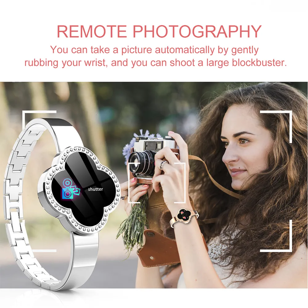 2019 New Fashion Smart Fitness Bracelet Women Blood Pressure Heart Rate Monitoring Wristband Lady Watch Gift For Friend Y190624023312