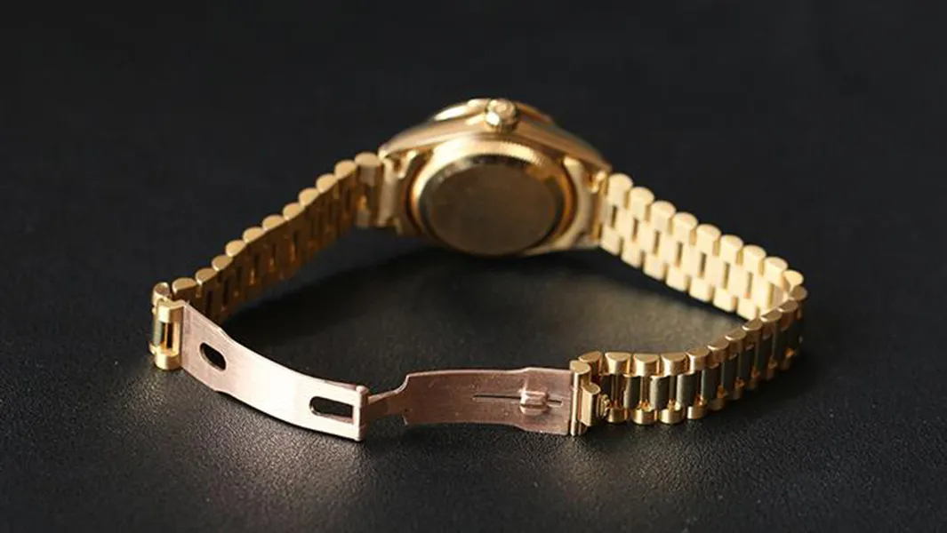 新しい女性の自動機械式時計サファイアクリスタル69178ゴールドダイヤモンドガールウォッチ26mm249k