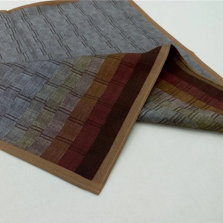 43 x 43 cm bawełniany męski chusteczka gradientowa cegła ścienna chusteczka kratowa ciemna kwadratowa szalik