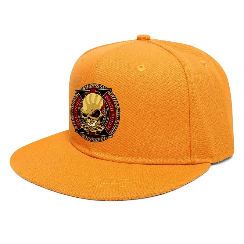 Five Finger Death Punch Logo Design Casquette de baseball unisexe à bord plat vierge Chapeaux de camionneur personnalisés Le saignement depuis 2005 USA Wron2175035