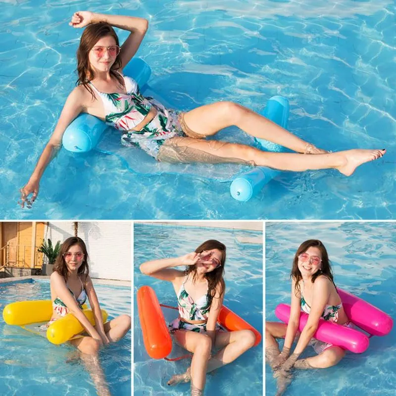 120 75 cm faltbare Sommer Wasser Hängematte Schwimmbad aufblasbare Matte Spielzeug Flöße schwimmende Bett Drifter Lounge Chair232p
