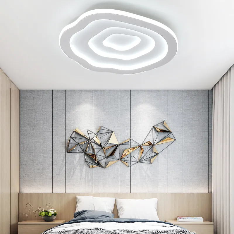 Moln Moderna LED-taklampor för vardagsrummet Sängrum Vit färg Plafon Led Home Taklampan Lampara Techo AC110V-240V280M