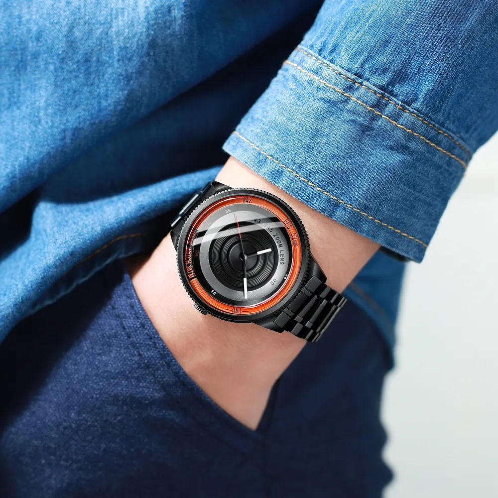 Nibosi luksusowe mężczyźni obserwuj kobiety unikalny kreatywny styl pisarza unisex wodoodporne kwarcowe zegarek