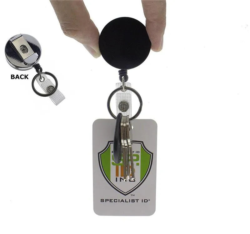 Wire Rope Elastic KeyChain Sporty Recoils Dractable Alarm Key Chain Anti-Lost Telescopic Key Ring Keys Trinket Badge Reel Belt C214C
