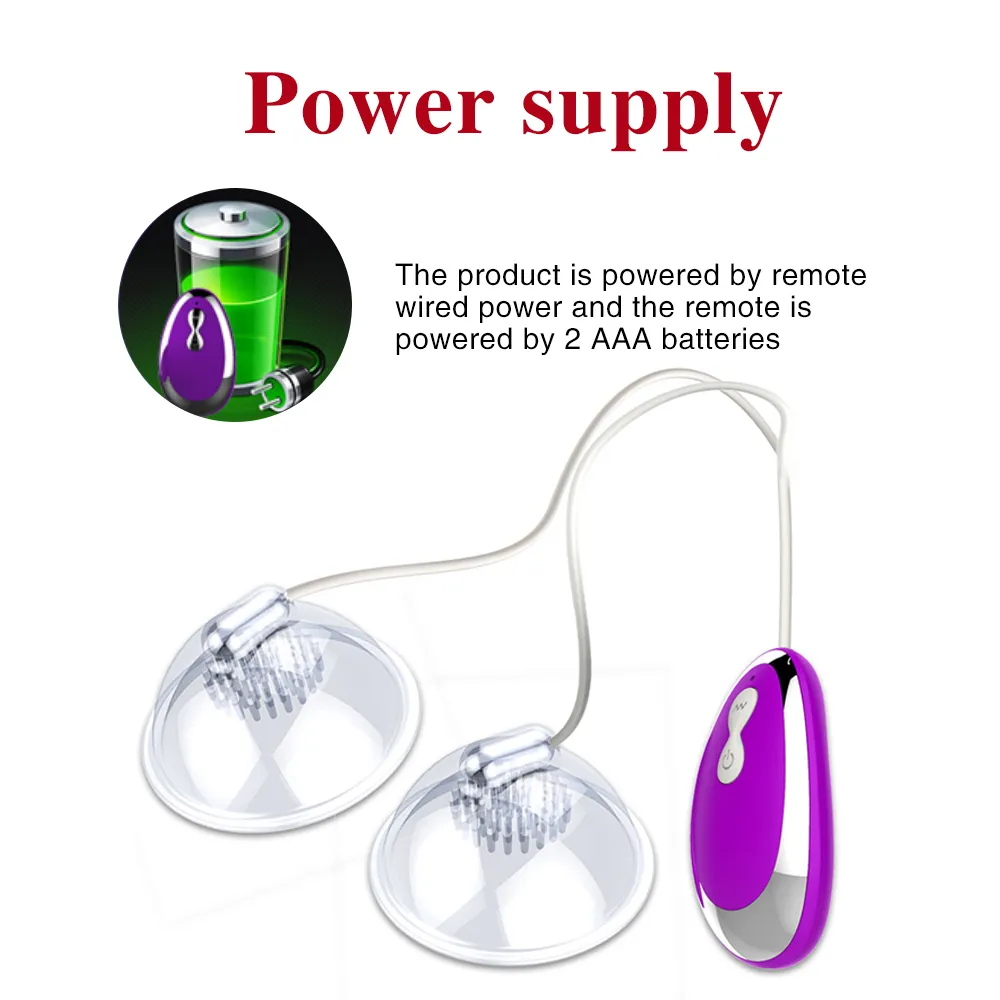 Tongue Lick Nipple Suction Cups Vibrator Nipple Sucker Vibrator Electric Breast Pump Breast Enlarge Massager Sex Toy for Woman Y204165415