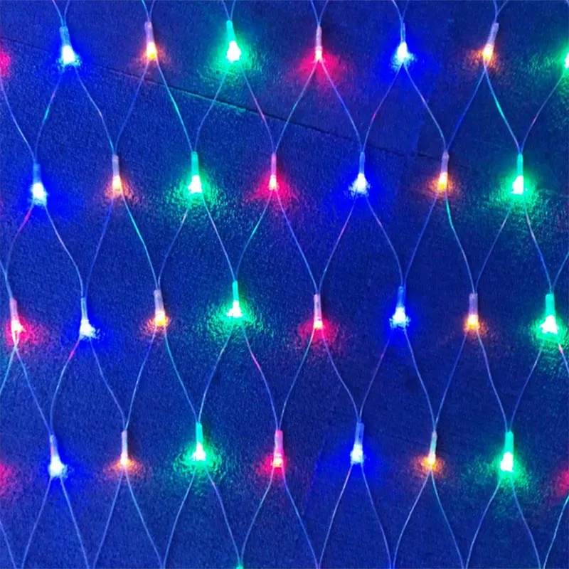 Рождественские огни светодиодные водонепроницаемые наружные рождественские огни струнные шторы сетчатые фонари восемь функций наружное украшение рыболовная сеть 235r