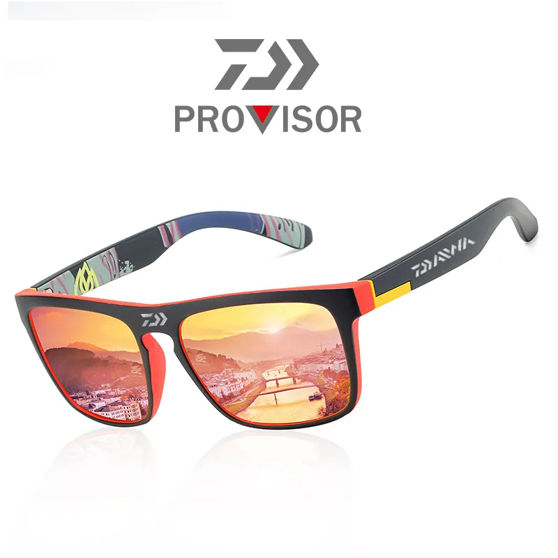 2020 Daiwa New Men039s Spolaryzowane okulary rybackie Summer na świeżym powietrzu Modna kolorowa film sportowa okulary przeciwsłoneczne 2184462