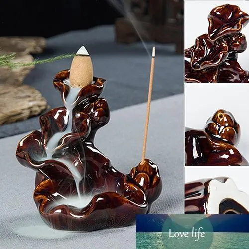 Mini Chinese Style Incense Holder Mountain Stream Ceramic Incense Burner299t
