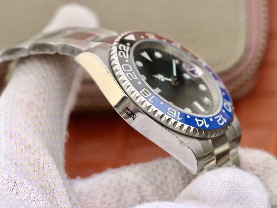Super 90 Montre de Luxe 2836 Ruch Watches 316 Fine Stal Watch Faybase Pała Sapphire Sapphire Luster Diameter '40 mm Wodoodporna 50m287r