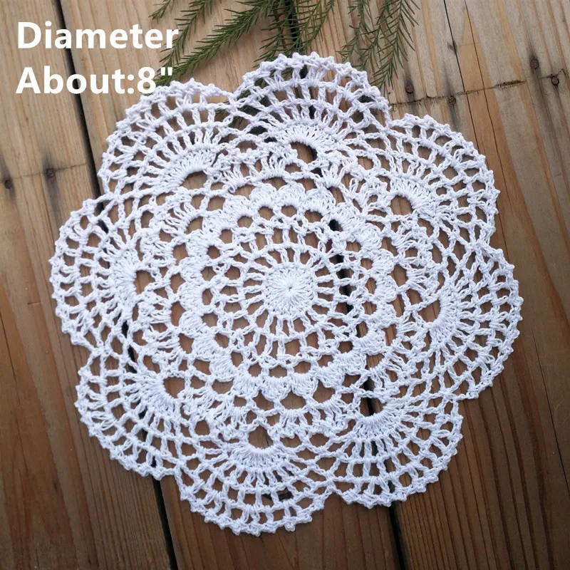 de 12 par design Nice Happy flower Crochet motif napperons ronds - Diamètre 6 -7 -8 -9 fait main tab2566