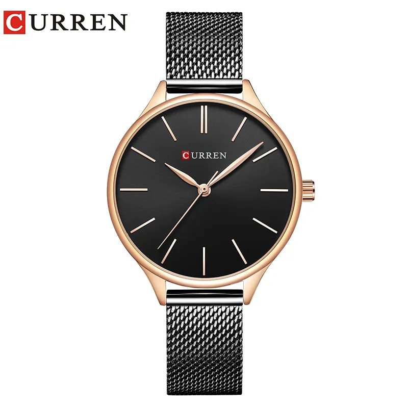 Curren Watch Fashion Simple Style New Ladies Armband Watches Women Dress Wristwatch Quartz Female Clock Gifts Relogios Femini248h