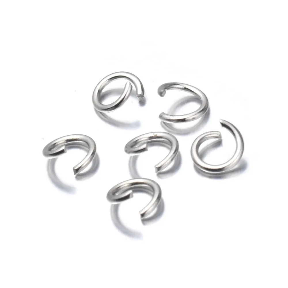 Gold silver Stainless Steel Open Jump Rings 4 5 6 8mm Split Rings Connectors for DIY Ewelry Findings Making179A