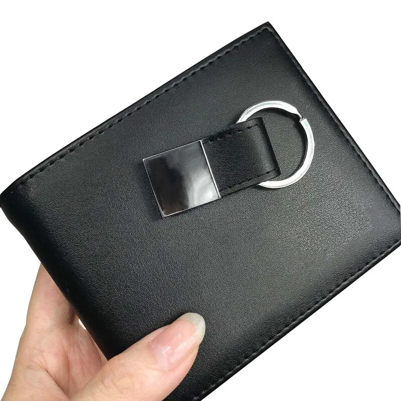 Code 1310 Véritable en cuir Men de portefeuille Portefeuille homme et clés de porte-clés Créateur Créateur à bourse avec porte-carte de poche HIGH247A