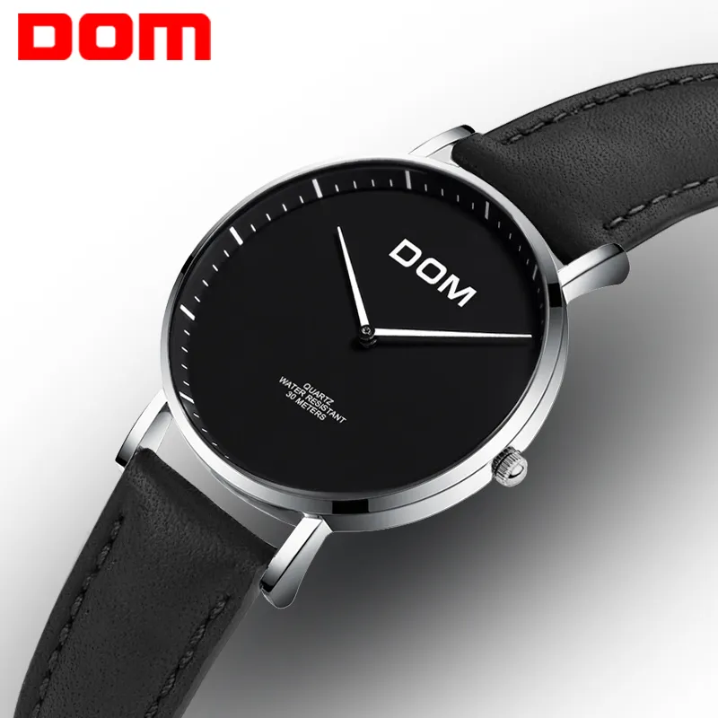 Dom Women Watches New Top Brand Luxury Casua Simple Quartz-Watch Leather Strap Lady Watch for Women Relogi Feminino G-36L-2MS225L