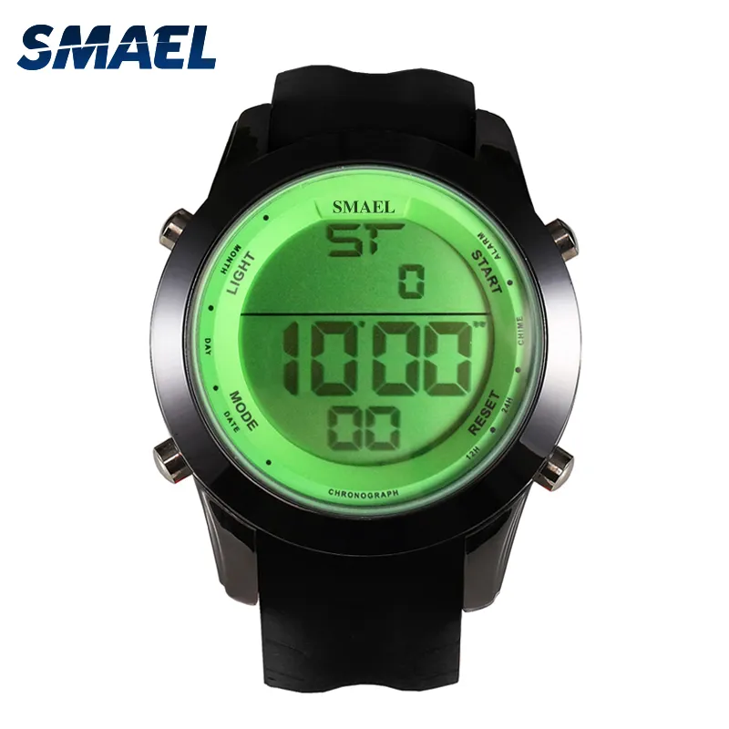 Nouveau SMAEL montres de sport coloré Montre numérique affichage LED montres décontractées hommes montres Montre Homme Relogios Masculino 1076331K