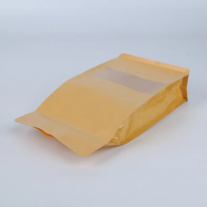 Grãos de café Pão biscoito embalagem local saco de embalagem octogonal chá lanches papel kraft personalizado material de qualidade alimentar sacos de pacote 4037388