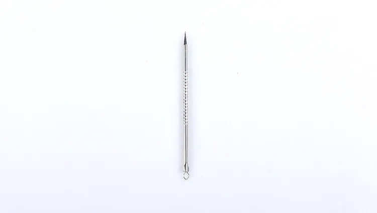 Double Head Stainless Steel Acne Needle Acne Stick Blackhead Needle Small Beauty Needles with PVC Bag