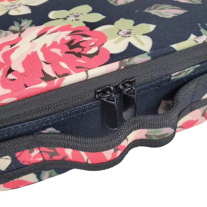 Trousse de maquillage professionnelle à fleurs roses, valise de voyage complète pour esthéticienne pour manucure, sac à cosmétiques pour femmes, organisateur pour femmes 2435