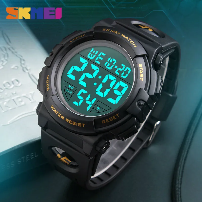 SKMEI mode montre de Sport en plein air hommes montres multifonctions militaire 5Bar étanche montre numérique Relogio Masculino 12582852