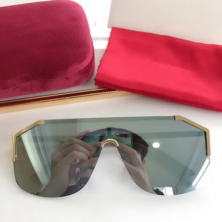 Nouveau style Star Lovers Pilot lunettes de soleil intégrées grand carré GG0291S pour unisexe UV400 mode euro-am verre en métal ensemble complet case239B