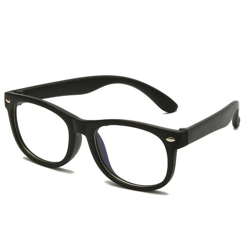 Hooldwアンチブルーライトキッズメガネ子供スクエア光学フレームアイウェアボーイガールズスクエアコンピューター透明眼鏡UV400218o