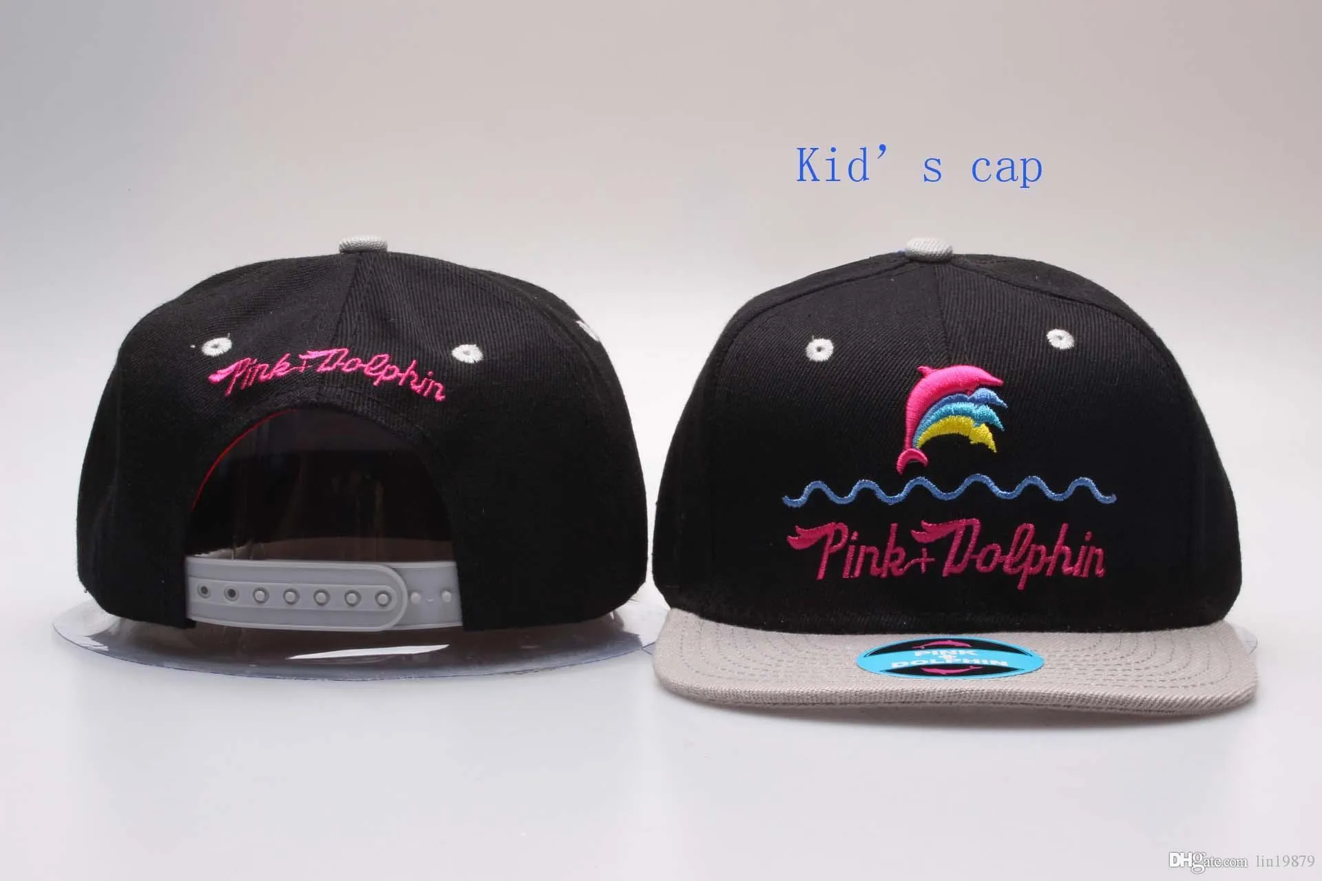 2019 брендовые детские бейсболки в мультяшном стиле NY Pink Dolphin, бейсболки Snapback для маленьких девочек и мальчиков, шапка casquettebone gorras240f