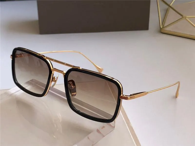 새로운 패션 디자인 선글라스 008 정사각형 프레임 빈티지 인기 스타일 UV 400 남성용 보호 야외 안경 최고의 품질 275L