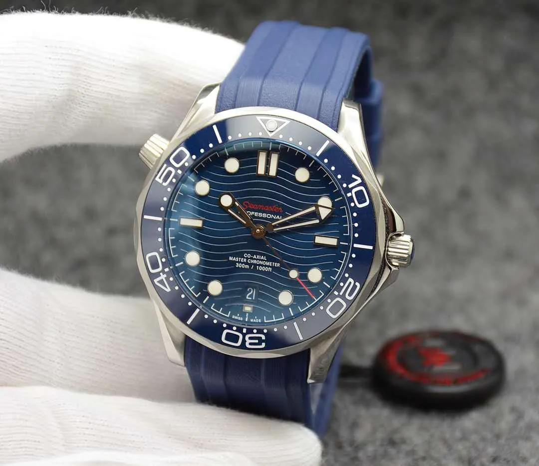 3a Мужские профессиональные морские часы с автоматическим механизмом Ocean Diver 42 мм керамический ободок Master Designer Rubber Watches287A
