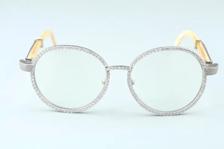 19 Новые роскошные круглые рамы алмазные очки Framet19900692retr