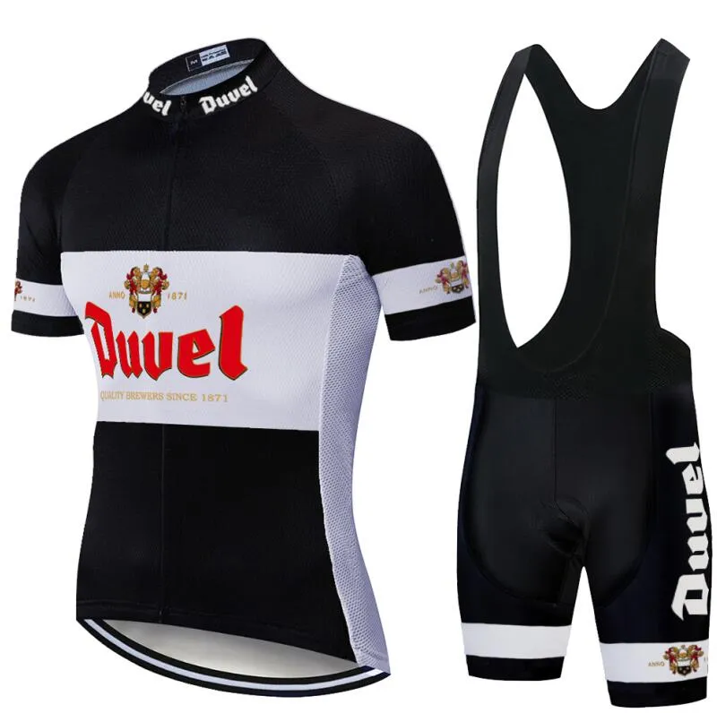 DUVEL bière HOMMES maillot de cyclisme ensemble rouge pro équipe vêtements de cyclisme 9D gel respirant pad VTT ROUTE MONTAGNE vêtements de vélo course clo vélo 248V